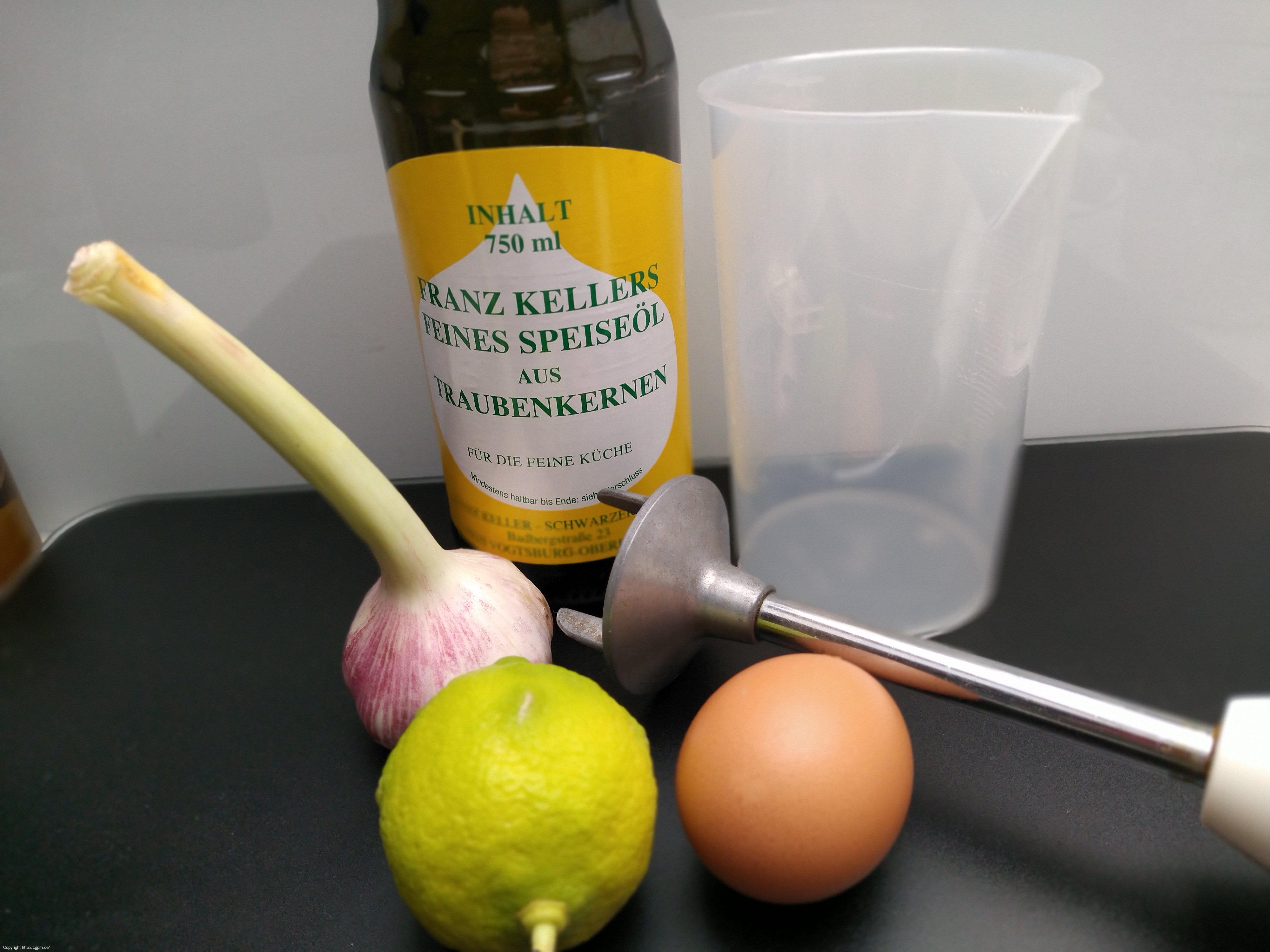 7 Mayonnaise, Basis Rezept